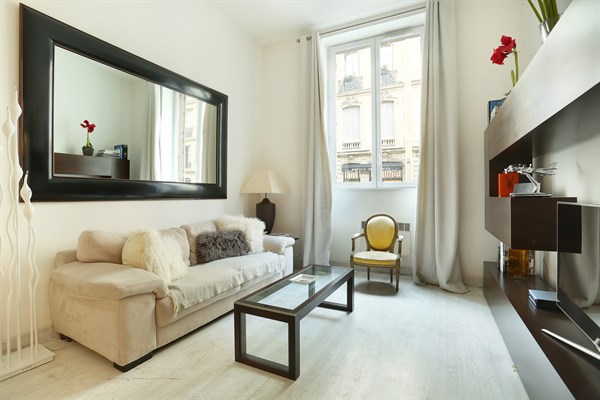 Living room with sofa and coffee table