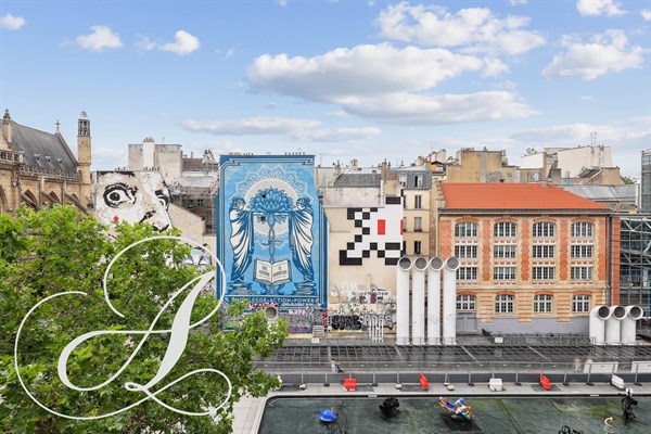 Appartement 2 chambres à louer meublé, avec vue sur la Fontaine Stravinsky - Proximité du Centre Pompidou